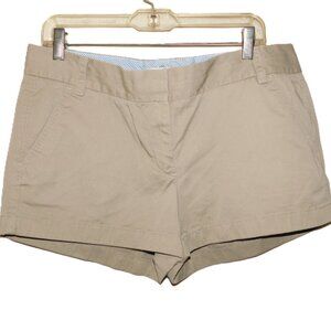 J. Crew 100% Cotton Chino Broken-In Shorts Size 12
